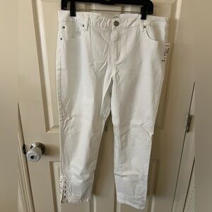 Dressbarn Women's Cropped Ankle Jeans